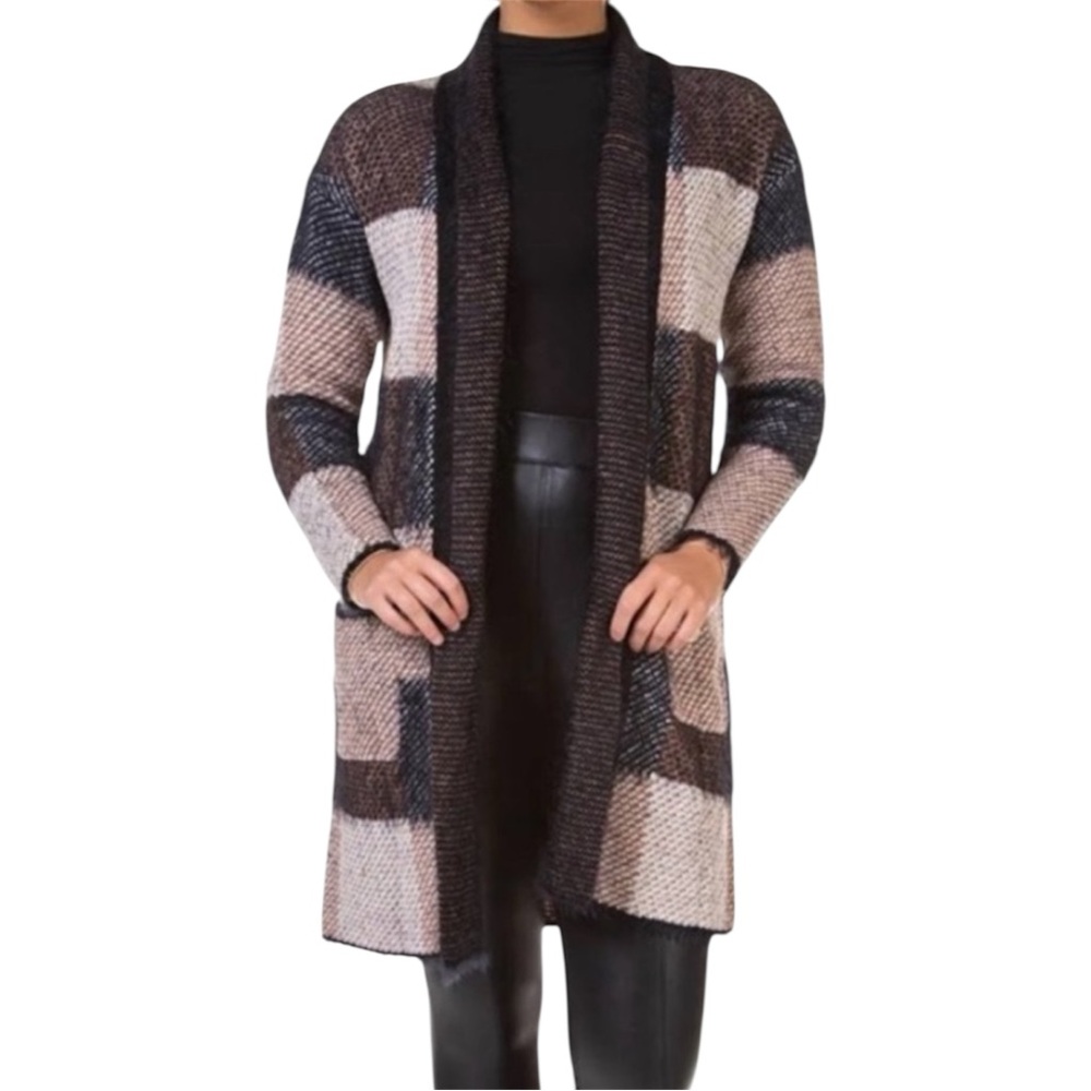 NWOT Black Tape Brown and Cream Women's Cardigan